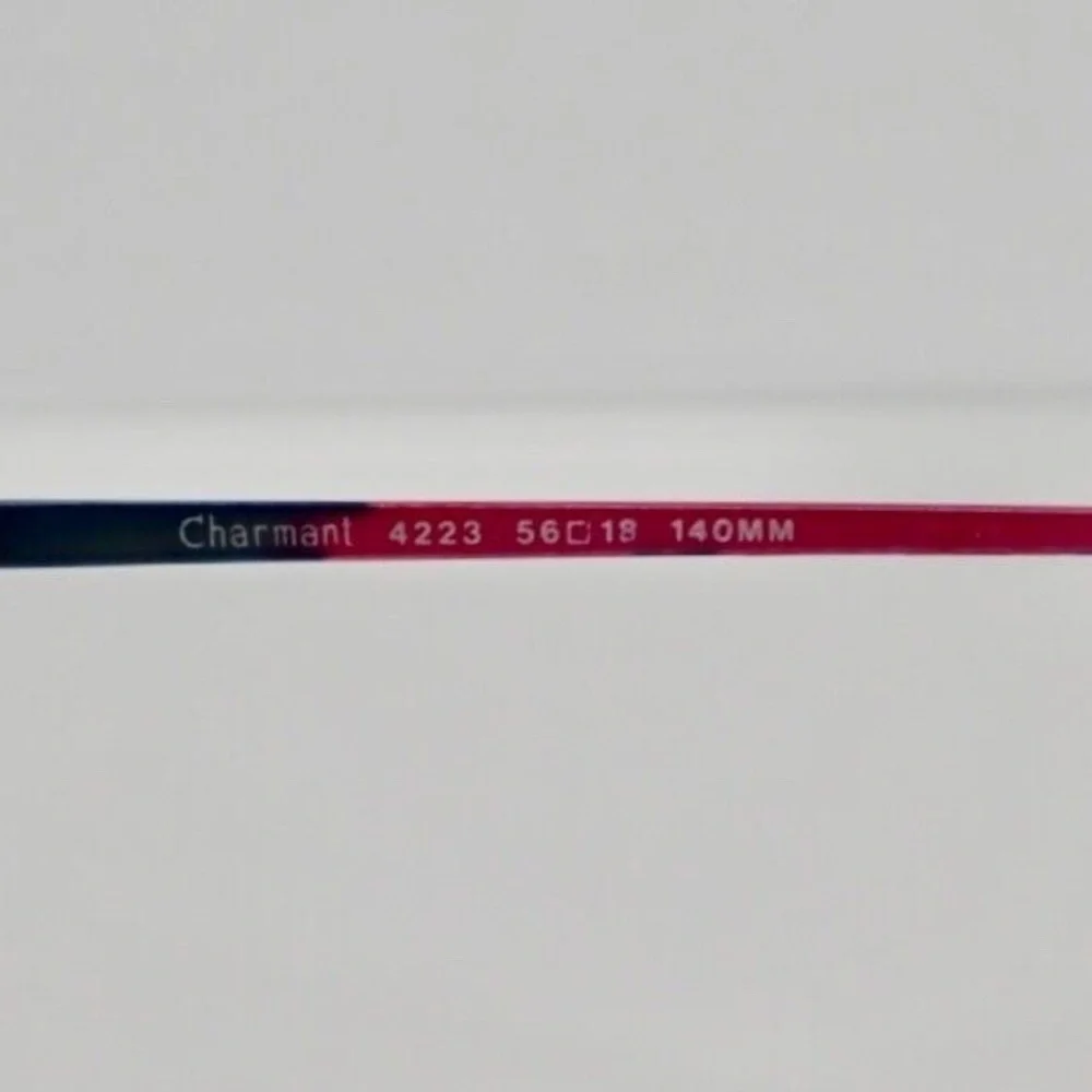 Charmant 4223 Rainbow Wire Frame Brown Tint Eye Glasses FRAMES ONLY 56-18 140mm